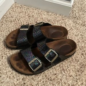 Birkenstock purple snake Arizona